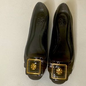 Tory Burch patten leather & suede flats size 8